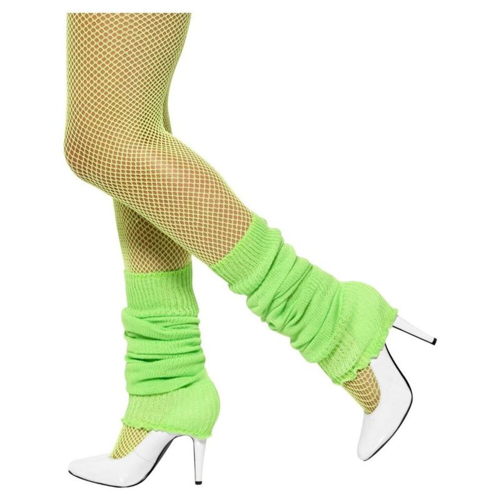 Smiffys Unisex Adult Costume Legwarmers / Neon Green